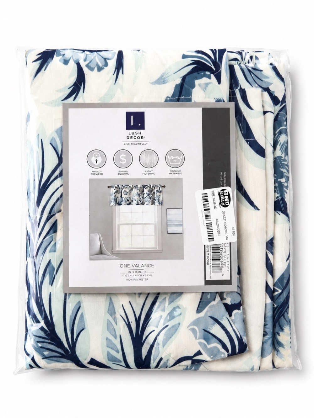 NWT‎ lush decor floral valence